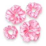 cotton candy satin scrunchie