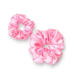 cotton candy satin scrunchie